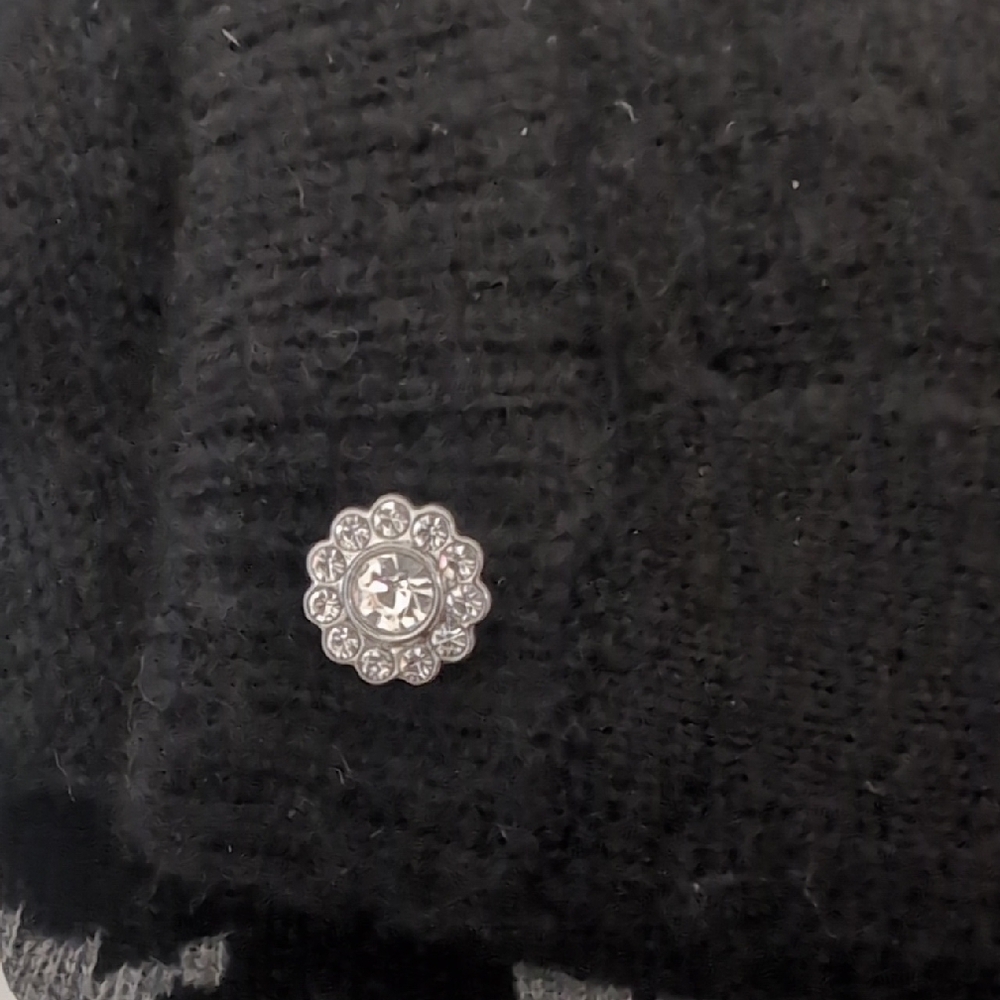H&M Black Rhinestone Button Cardigan - Picture 6 of 6